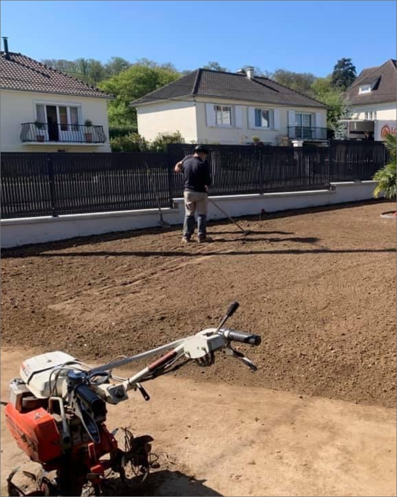 Forets Et Jardin Dile De France Amenagement Exterieur Chaville Pelouse Avant